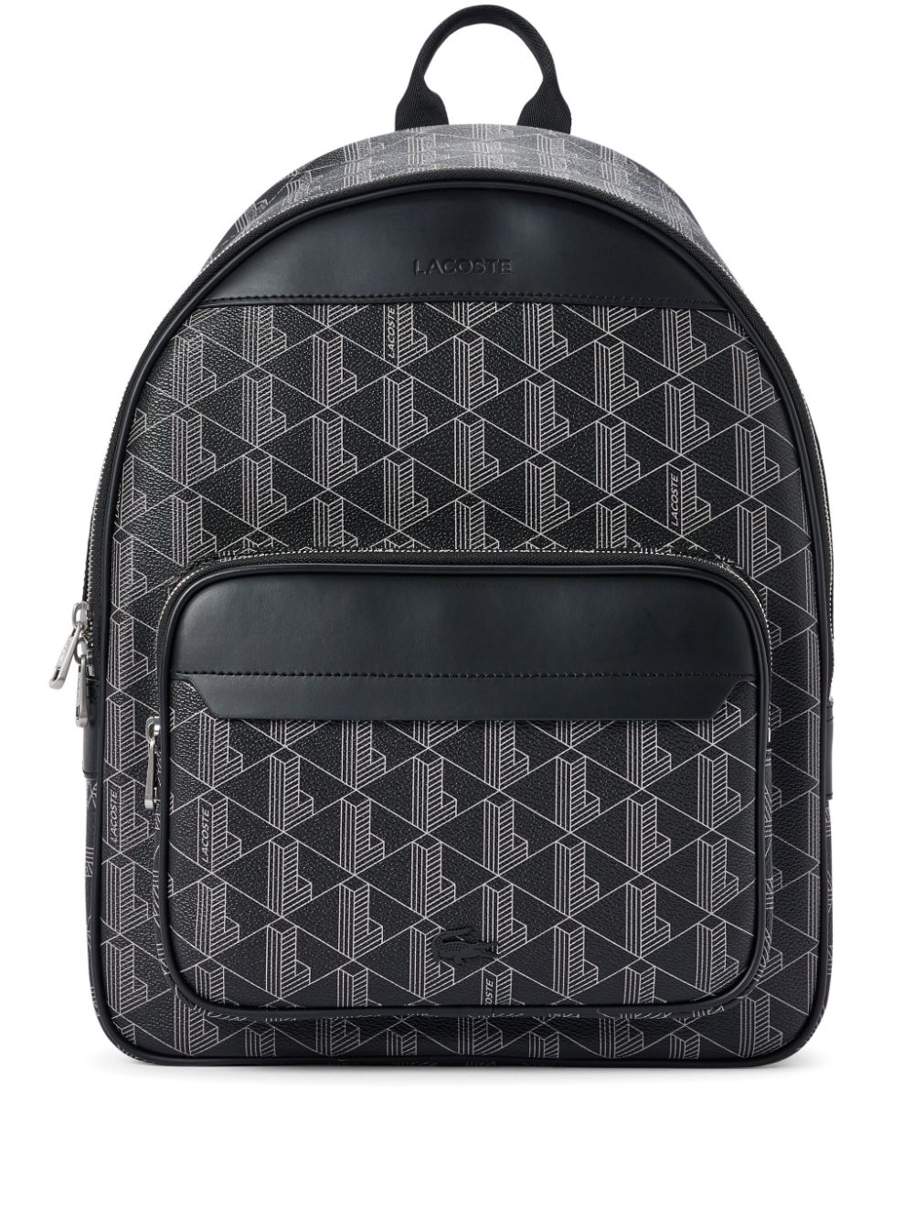 Lacoste monogram-print backpack - Black von Lacoste