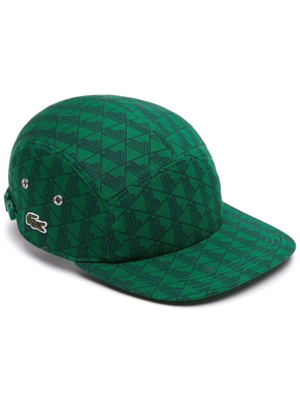 Lacoste monogram-print organic cotton cap - Green von Lacoste