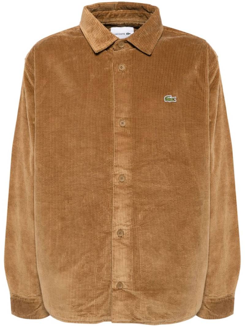 Lacoste oversized corduroy overshirt - Brown von Lacoste