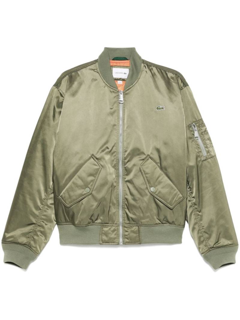 Lacoste padded bomber jacket - Green von Lacoste