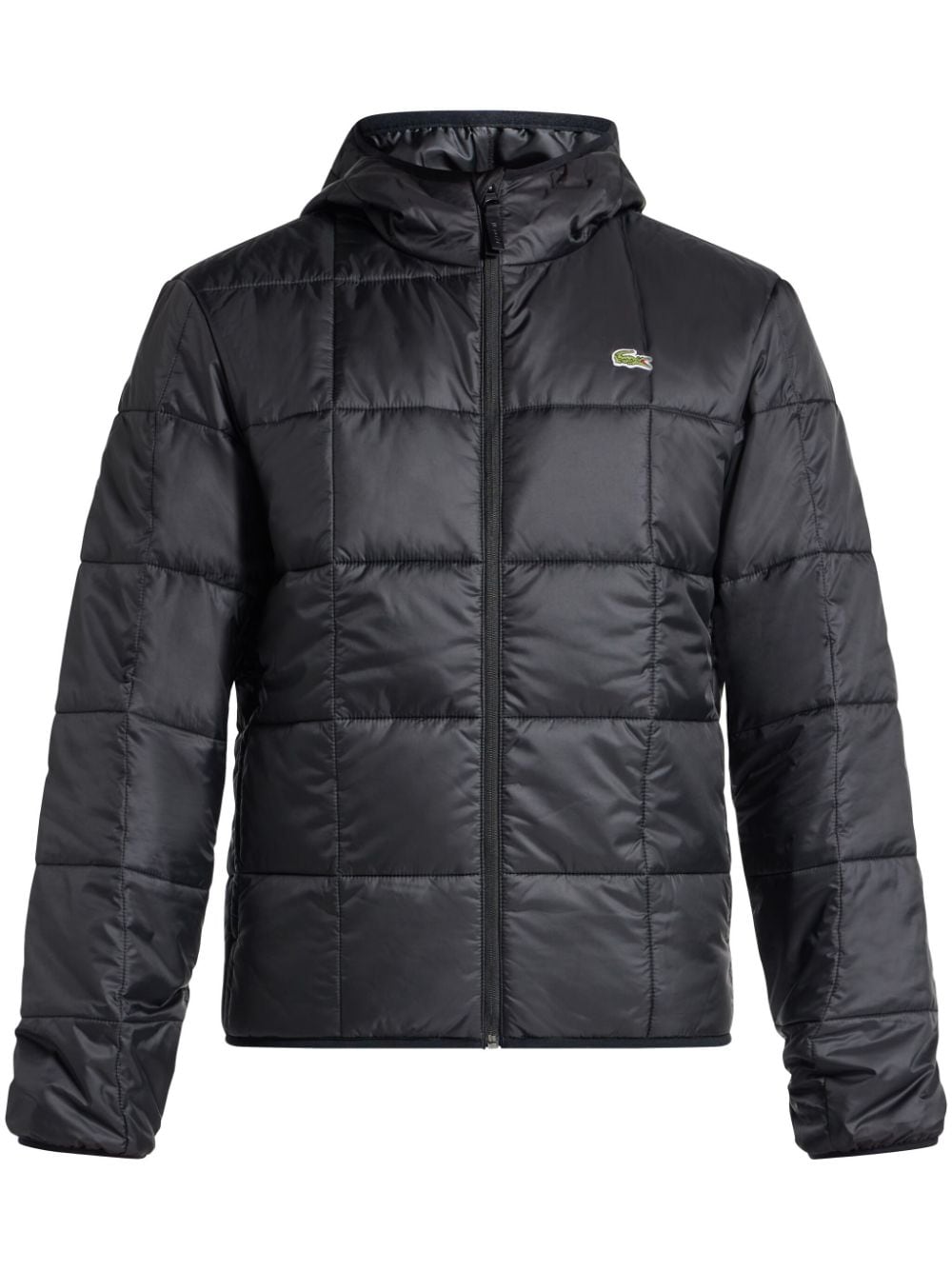 Lacoste padded hooded jacket - Black von Lacoste