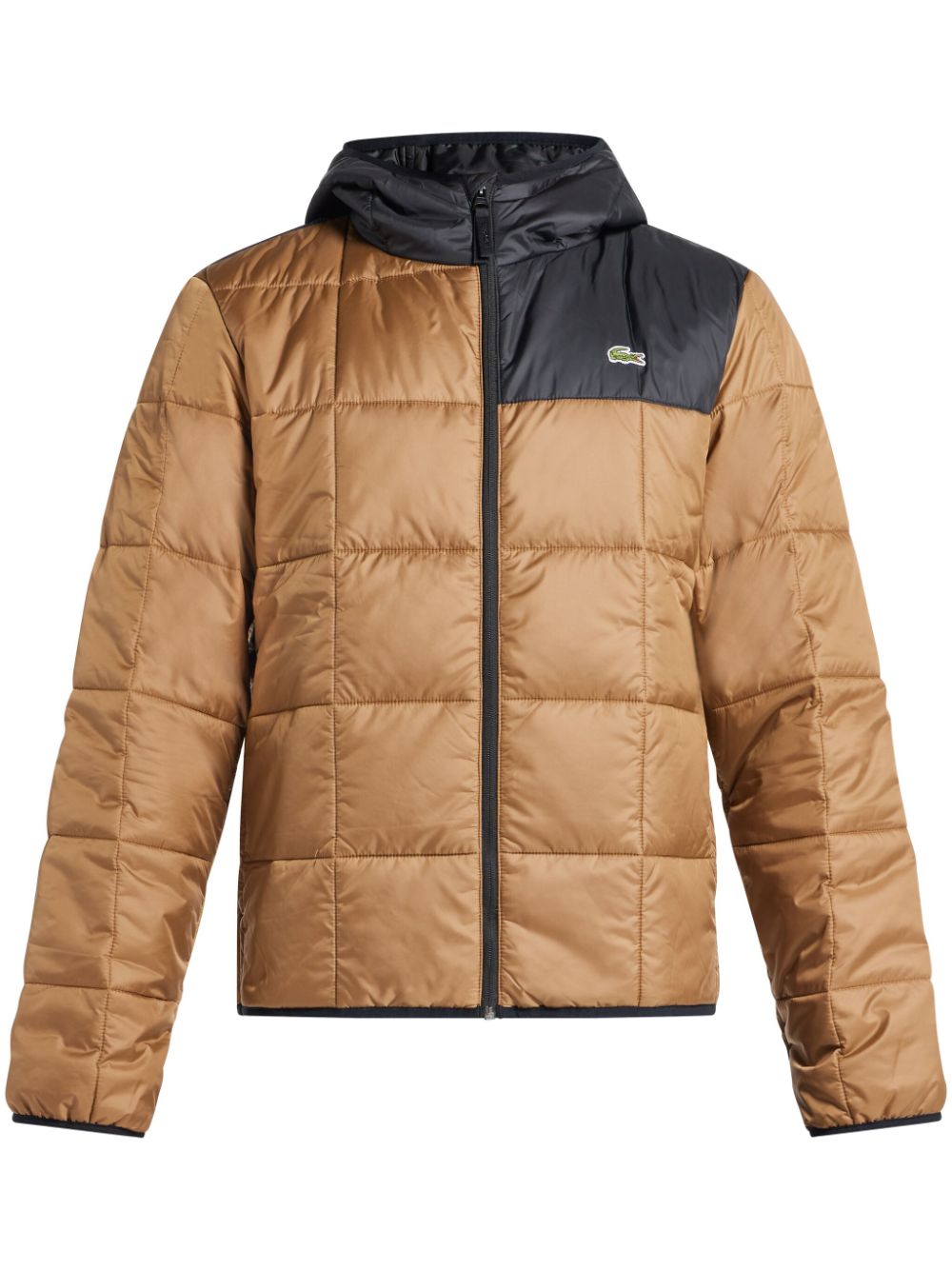 Lacoste padded hooded jacket - Neutrals von Lacoste