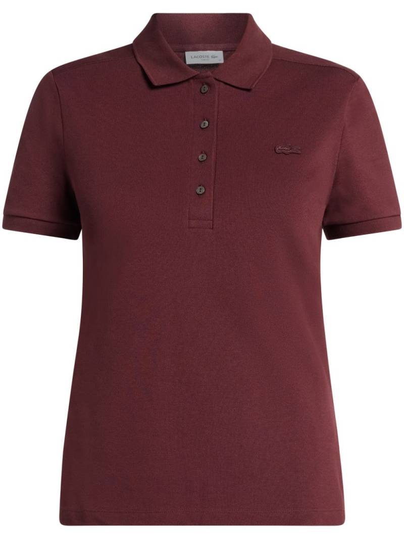 Lacoste piqué-weave polo shirt - Red von Lacoste