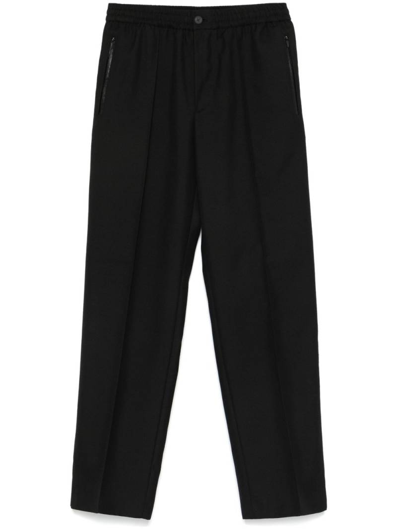 Lacoste raised seam-detail trousers - Black von Lacoste