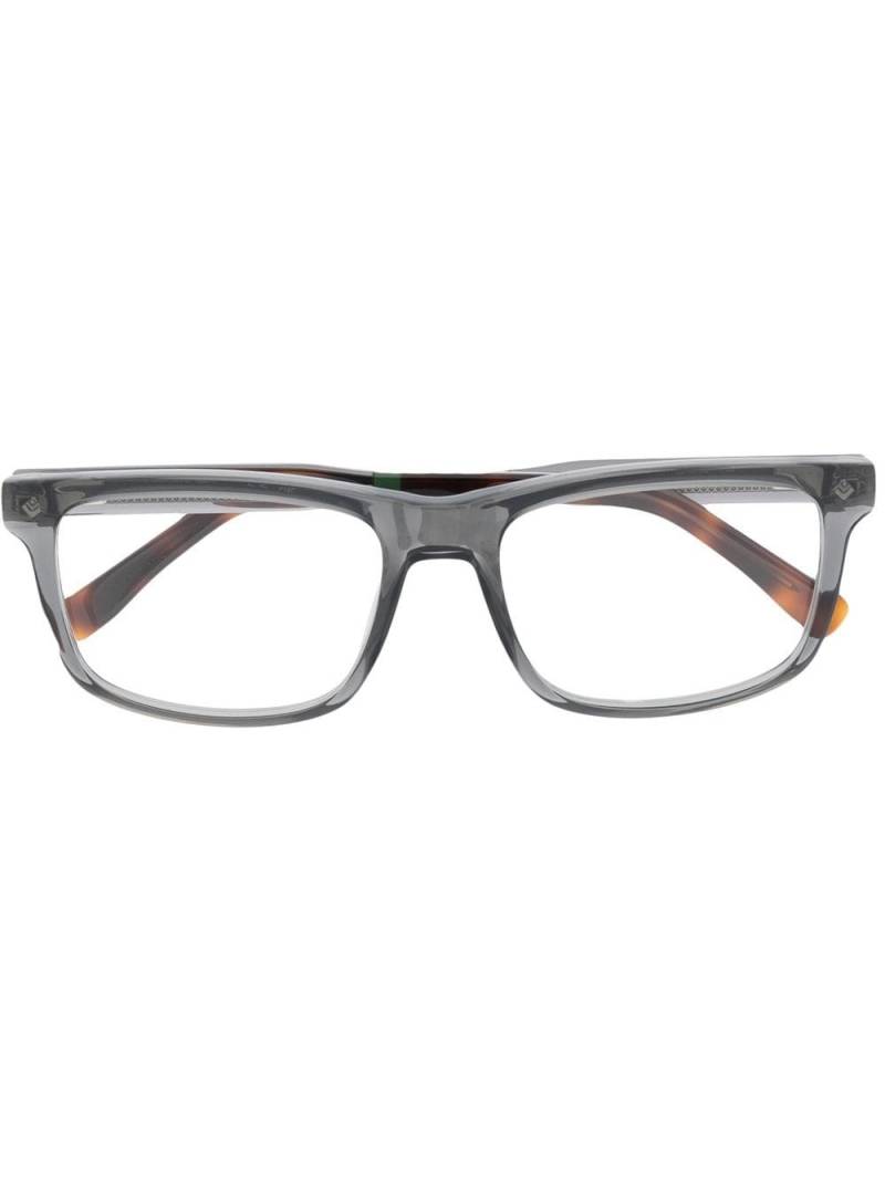 Lacoste rectangle-frame two-tone glasses - Grey von Lacoste