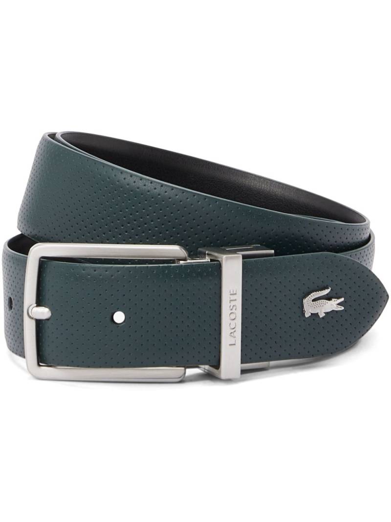 Lacoste reversible leather belt - Blue von Lacoste