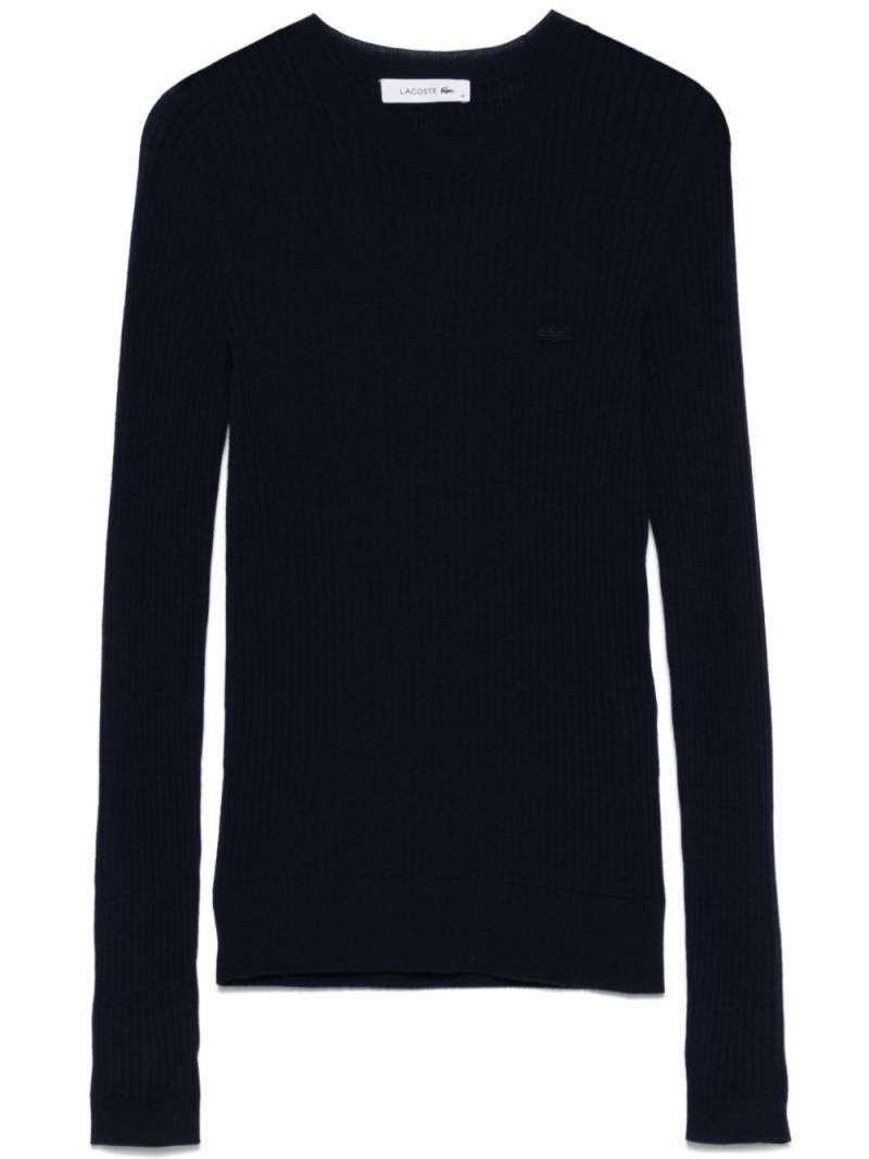 Lacoste ribbed sweater - Blue von Lacoste