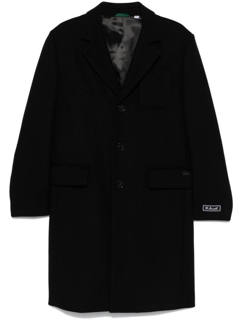 Lacoste single-breasted coat - Black von Lacoste