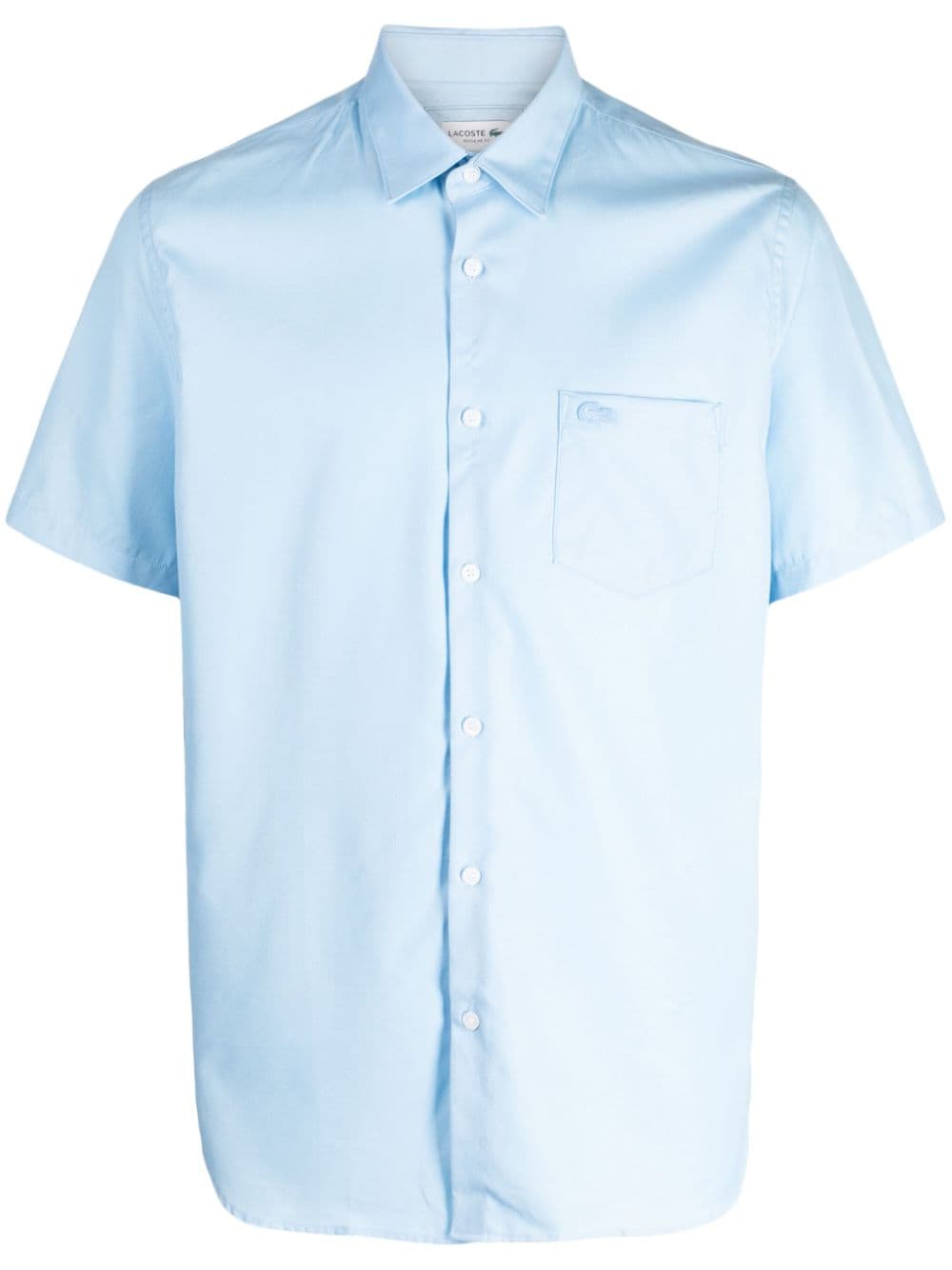 Lacoste spread-collar cotton shirt - Blue von Lacoste