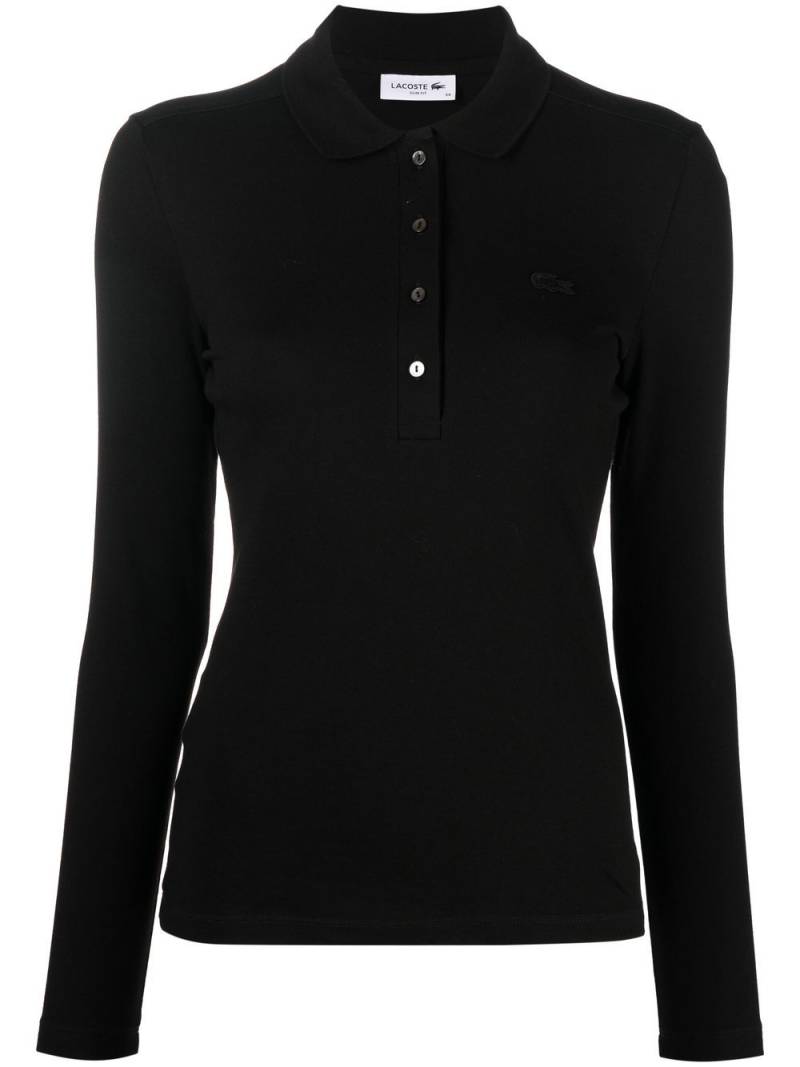 Lacoste stretch-cotton polo top - Black von Lacoste