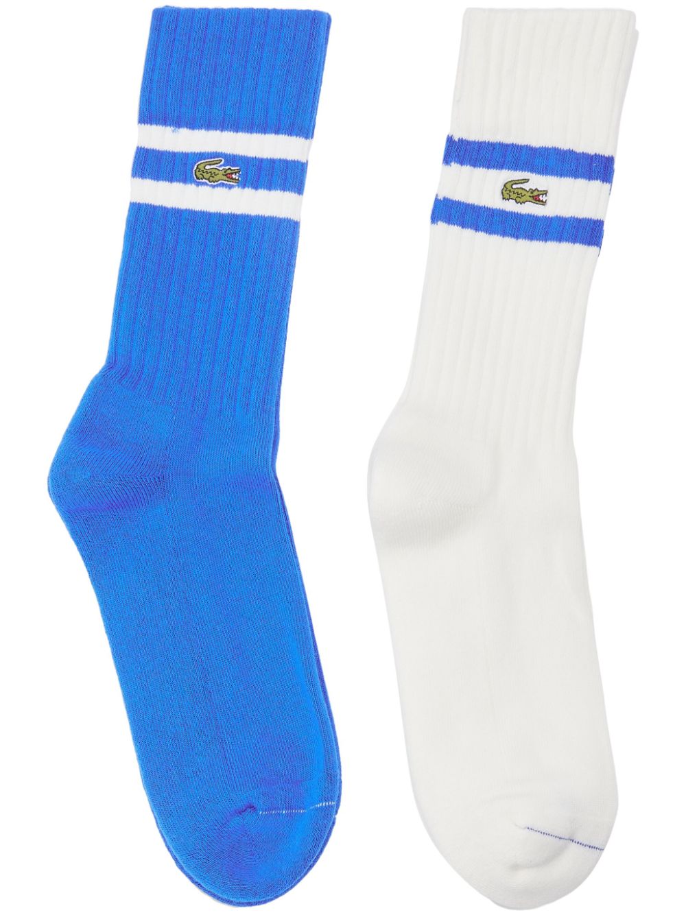 Lacoste stripe-detail socks (pack of two) - Blue von Lacoste