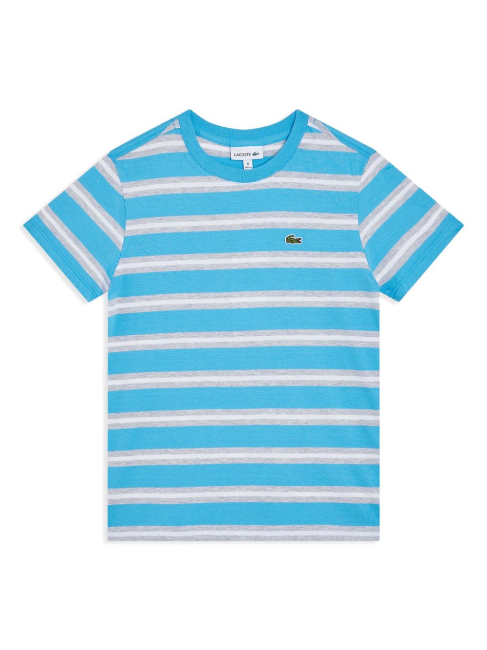 Lacoste striped cotton T-shirt - Blue von Lacoste