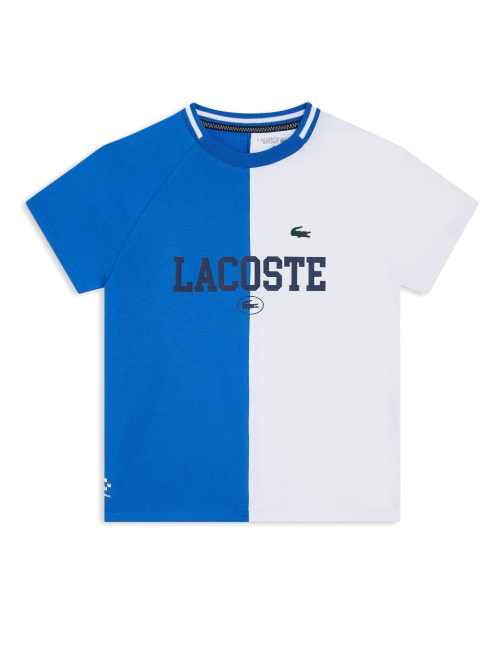 Lacoste two-tone T-shirt - Blue von Lacoste