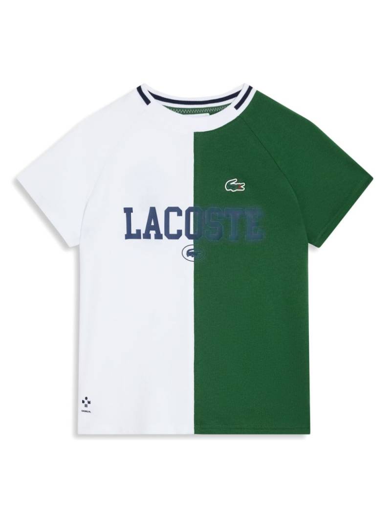 Lacoste two-tone T-shirt - White von Lacoste