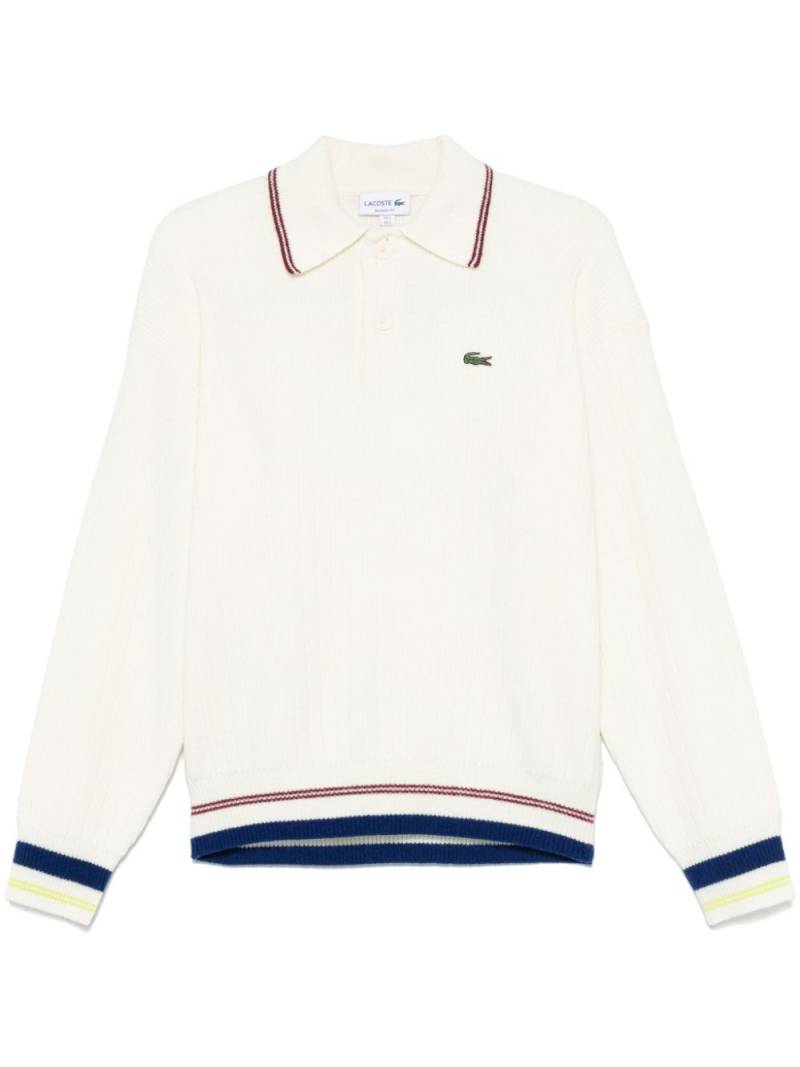 Lacoste wool polo shirt - Neutrals von Lacoste