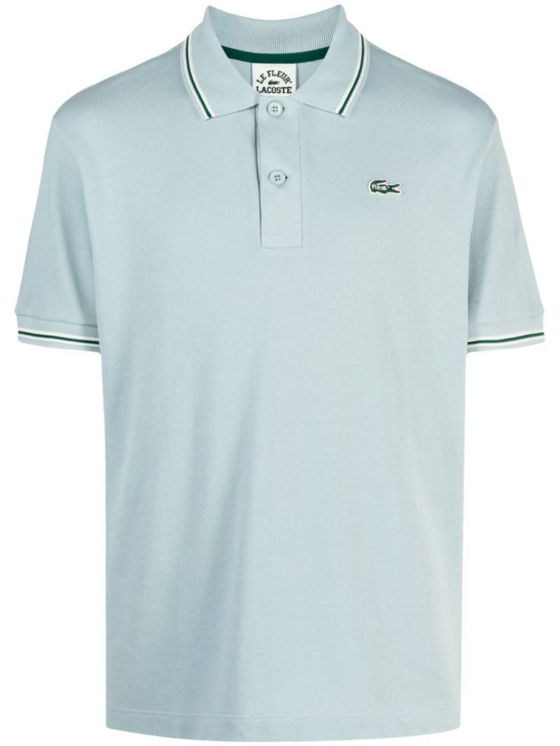 Lacoste x le FLEUR cotton polo shirt - Grey von Lacoste