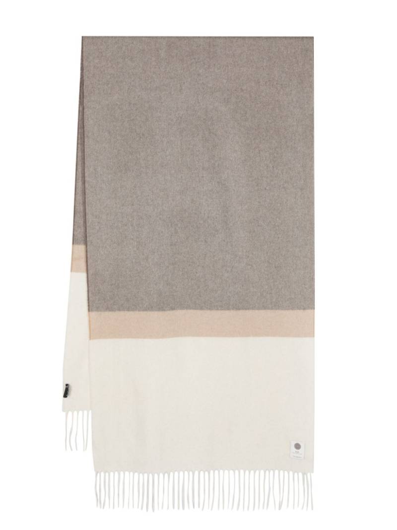 Lady Anne colour-block cashmere scarf - Neutrals von Lady Anne