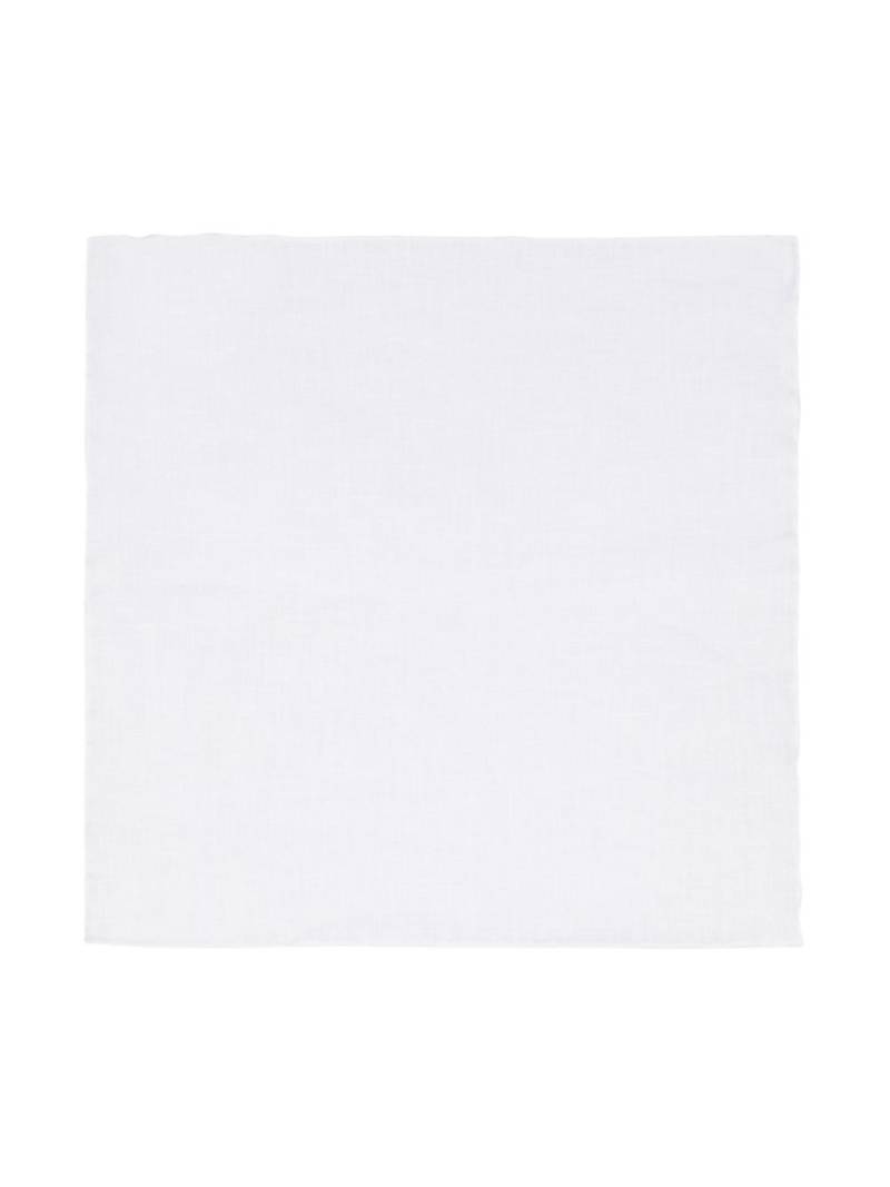 Lady Anne slub-texture linen handkerchief - White von Lady Anne