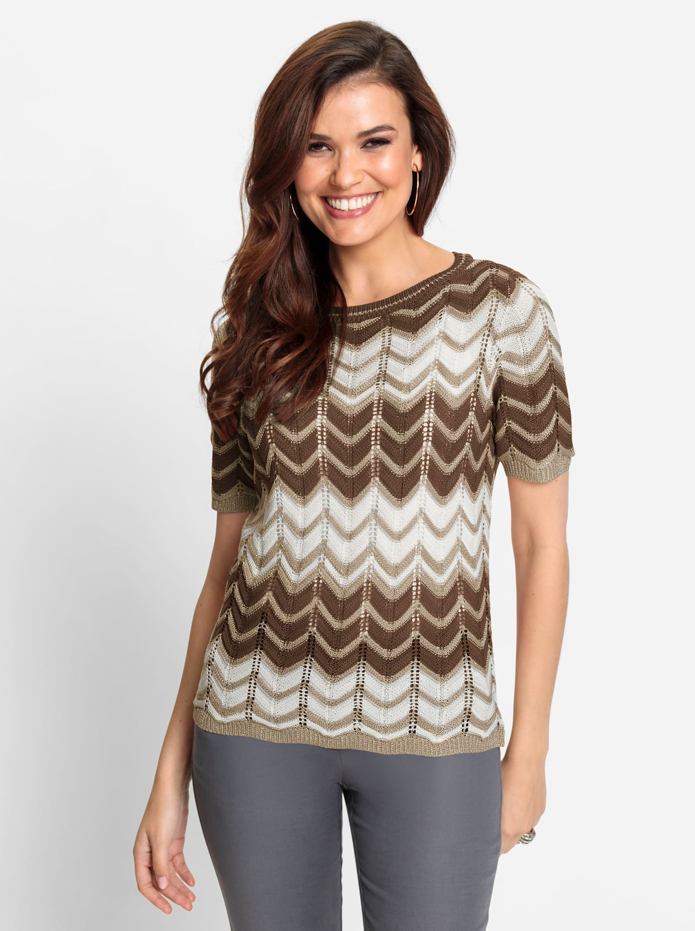 Lady Kurzarmpullover »Pullover« von Lady