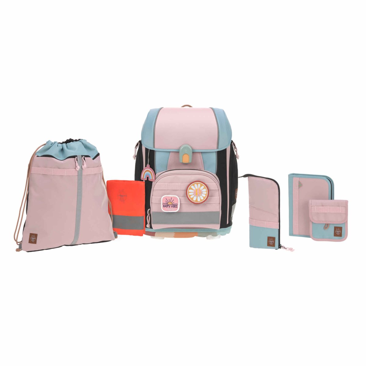 Boxy - Schulrucksack Set in Rosa von Lässig