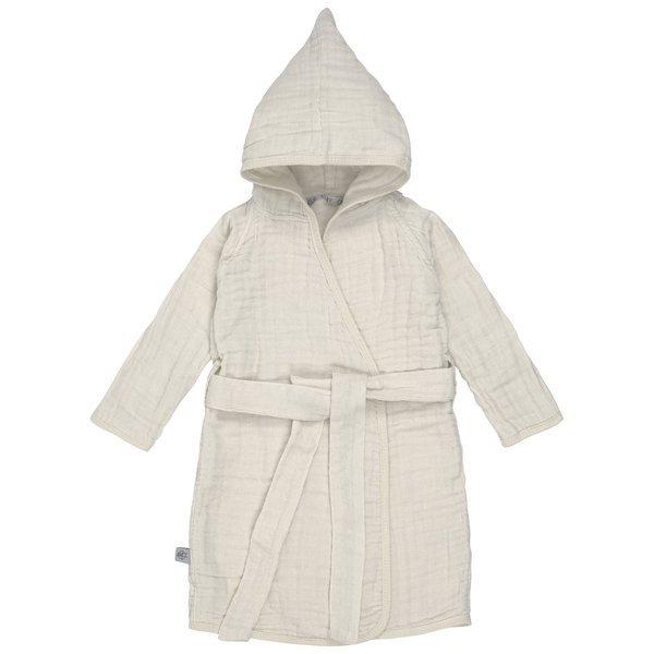 LÄSSIG Muslin Bademantel Milky 12-18m Unisex von Lässig