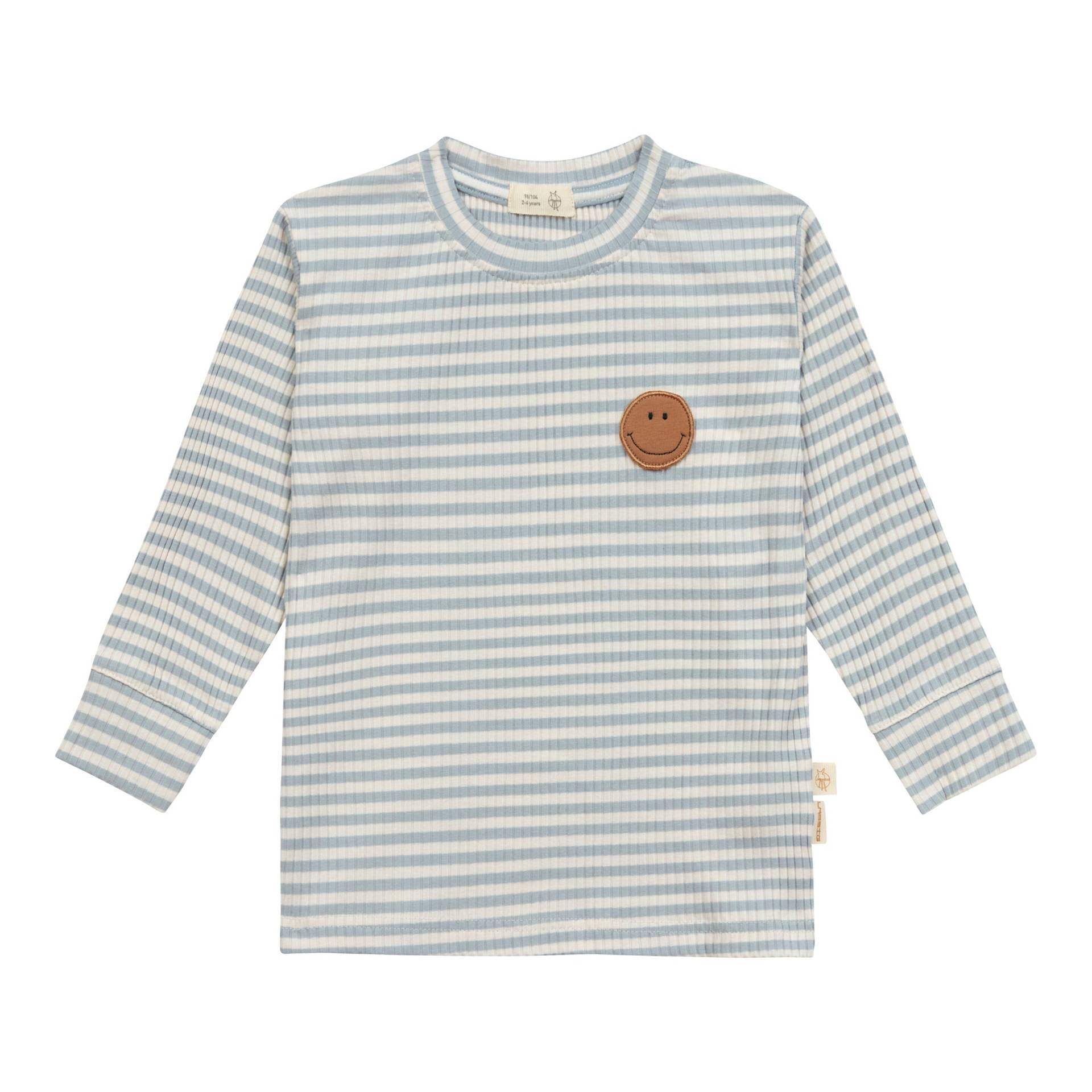 Shirt langarm Rippqualität Ringel Smiley Little Gang Shirt langarm Rippqualität Ringel Smiley Little Gang von Lässig