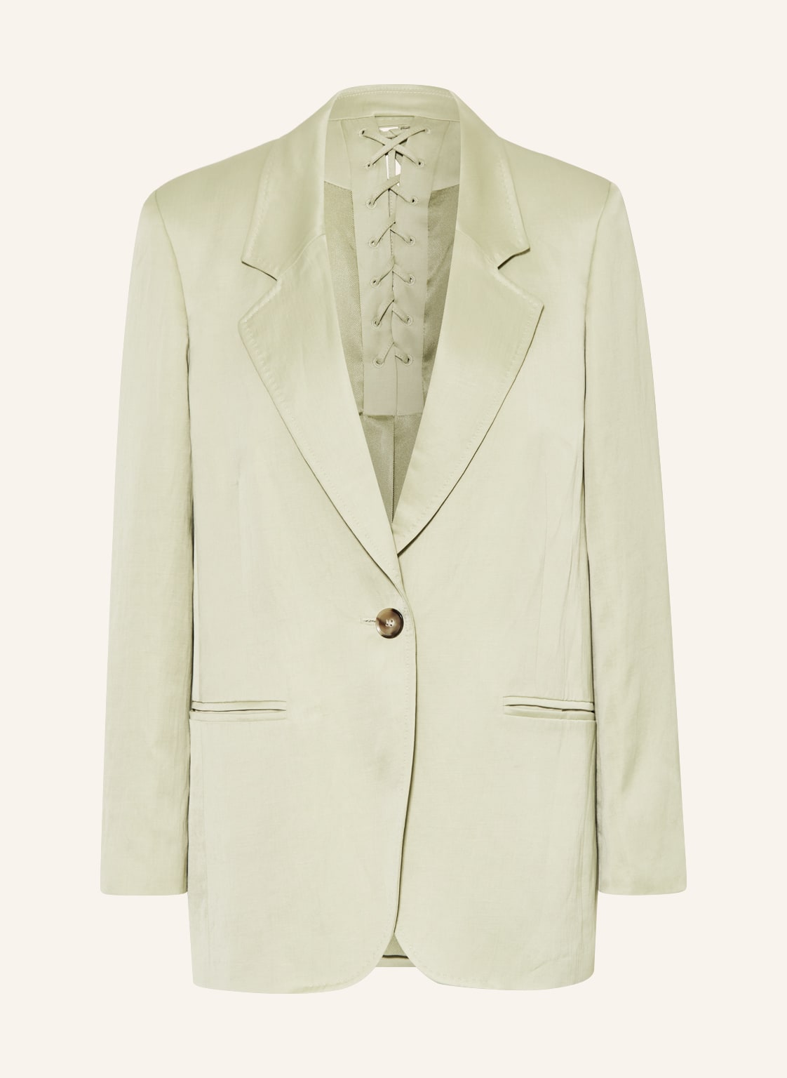 Lala Berlin Blazer Jayd Mit Leinen gruen Lala Berlin Blazer Jayd Mit Leinen gruen von Lala Berlin