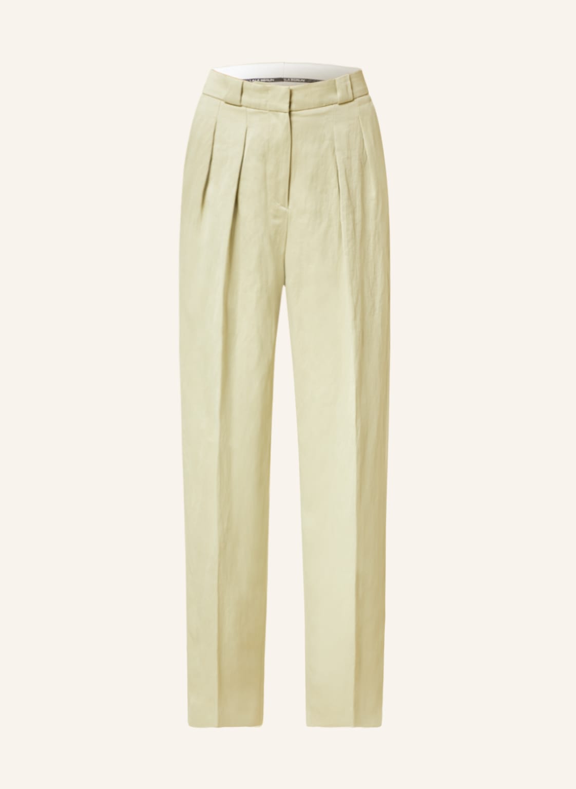 Lala Berlin Hose Peva Mit Leinen gruen Lala Berlin Hose Peva Mit Leinen gruen von Lala Berlin