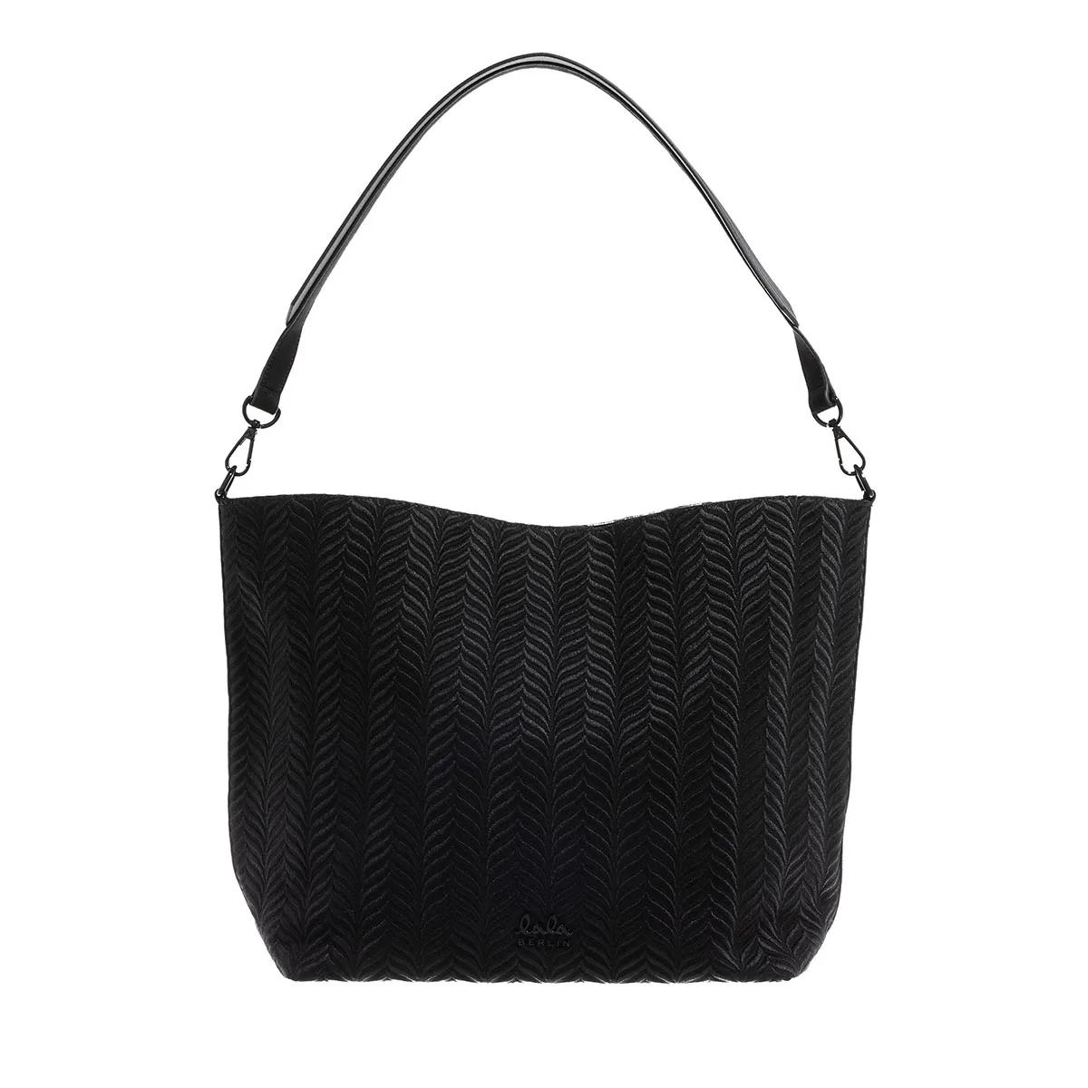 Lala Berlin Schultertasche - Hobo Makis - Gr. unisize - in Schwarz - für Damen von Lala Berlin