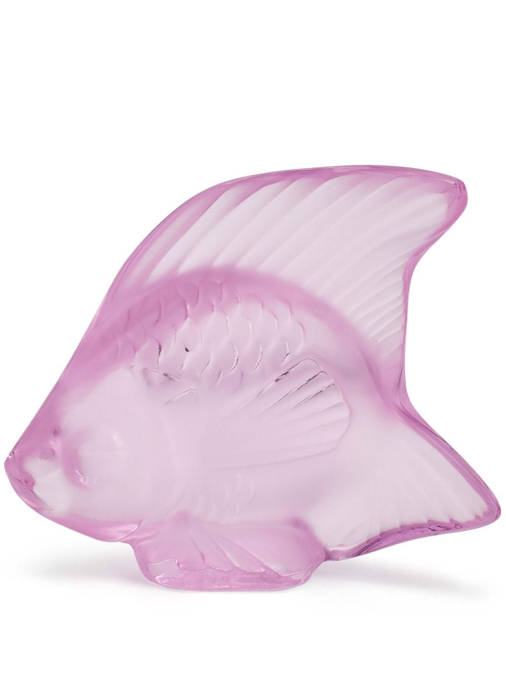 Lalique Fish translucent crystal sculpture - Pink von Lalique