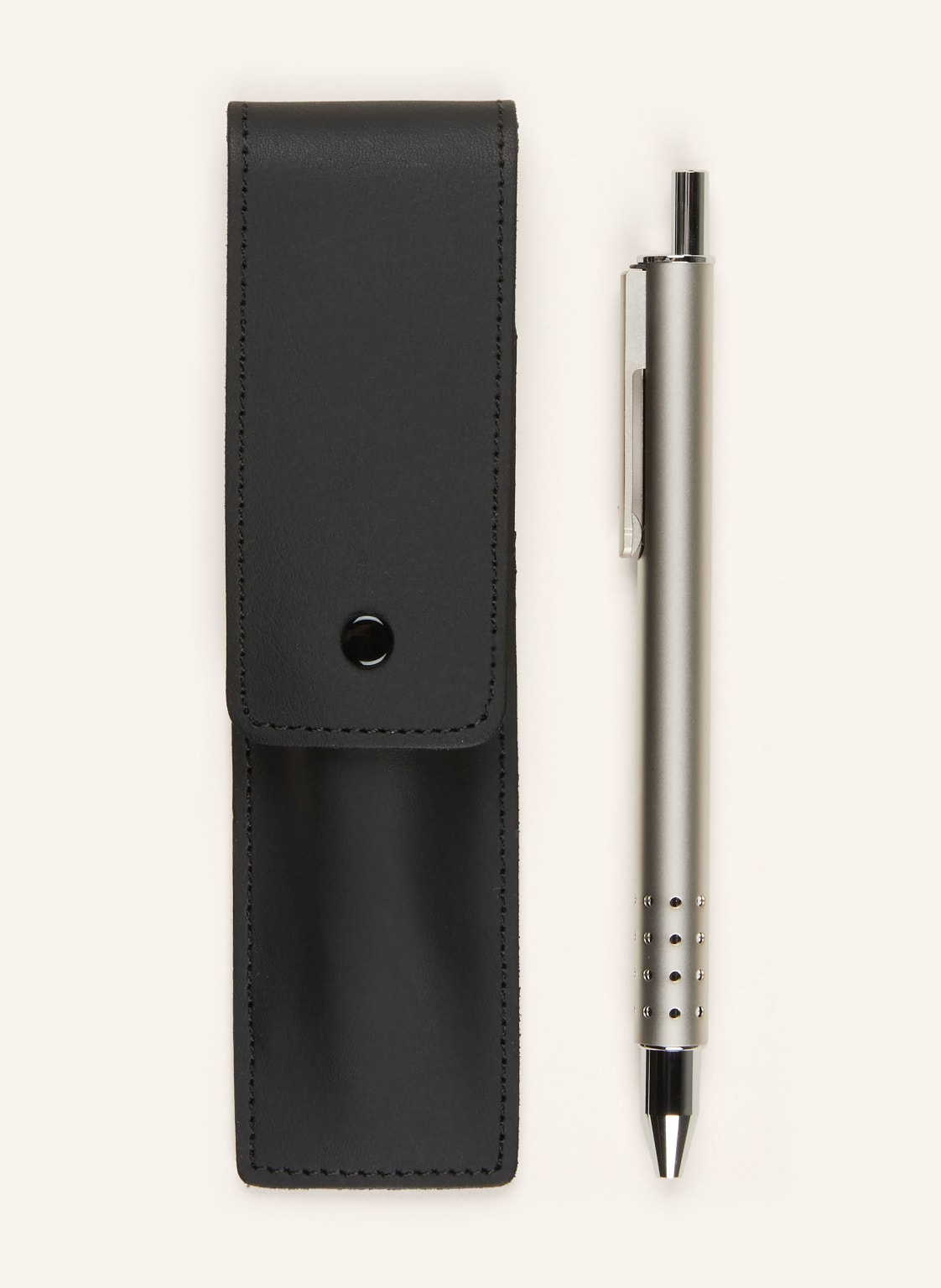 Lamy Set Swift: Tintenroller Und Lederetui silber von Lamy