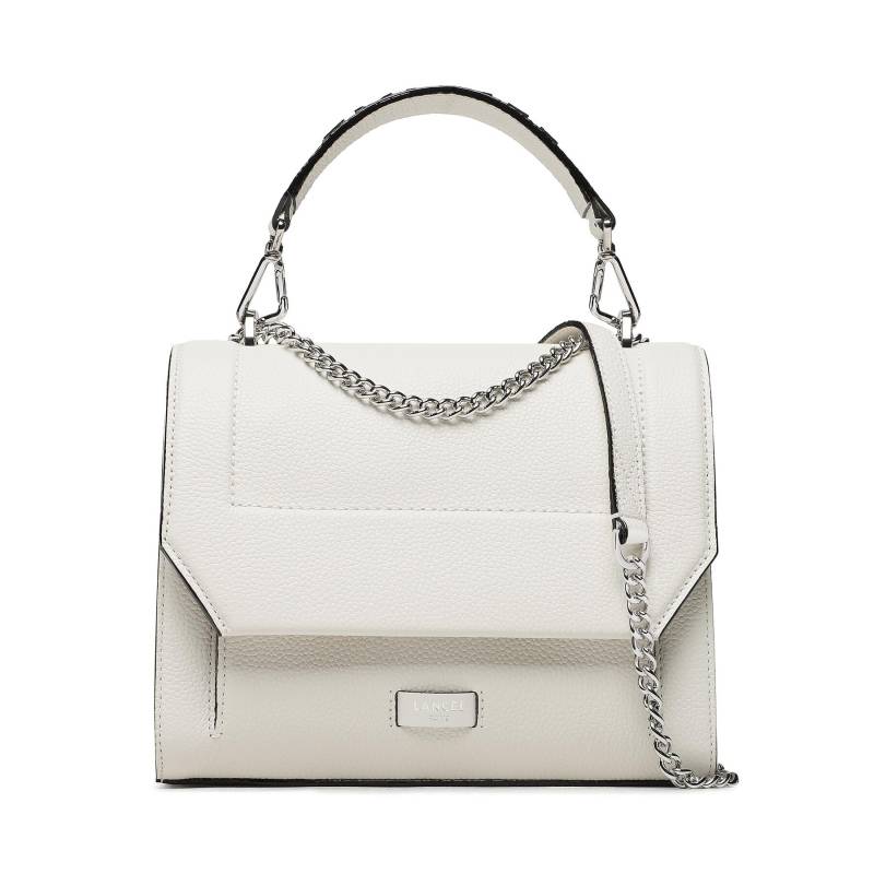 Handtasche Lancel M Flap Bag A0922234TU Écru von Lancel