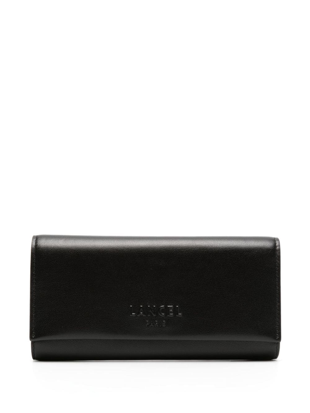 Lancel Billie leather flap long wallet - Black von Lancel