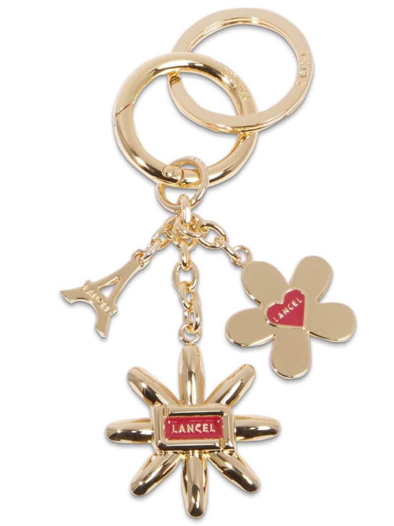 Lancel Champ de Mars logo-engraved keyring - Gold von Lancel