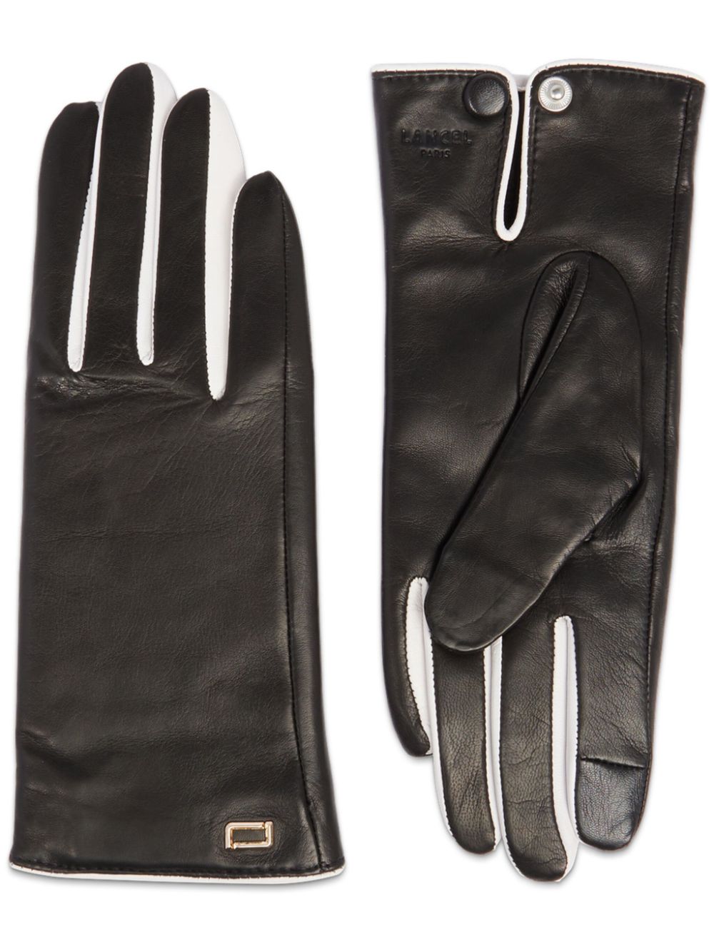 Lancel Gants Femme cashmere gloves - Black von Lancel