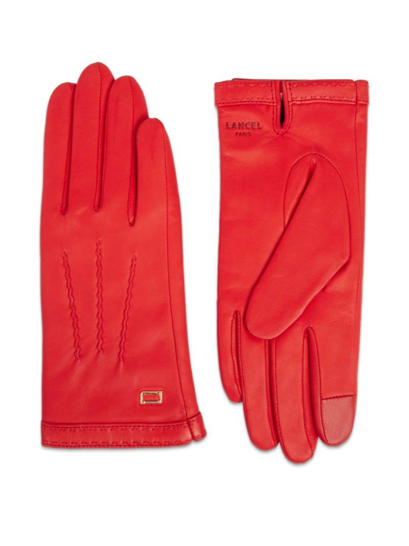 Lancel Gants Femme cashmere gloves - Red von Lancel