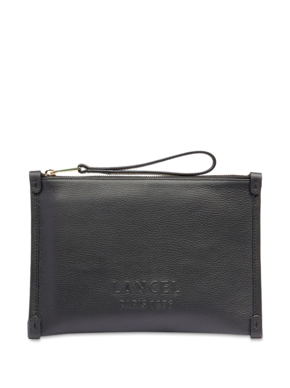 Lancel Jour de Lancel leather clutch bag - Black von Lancel