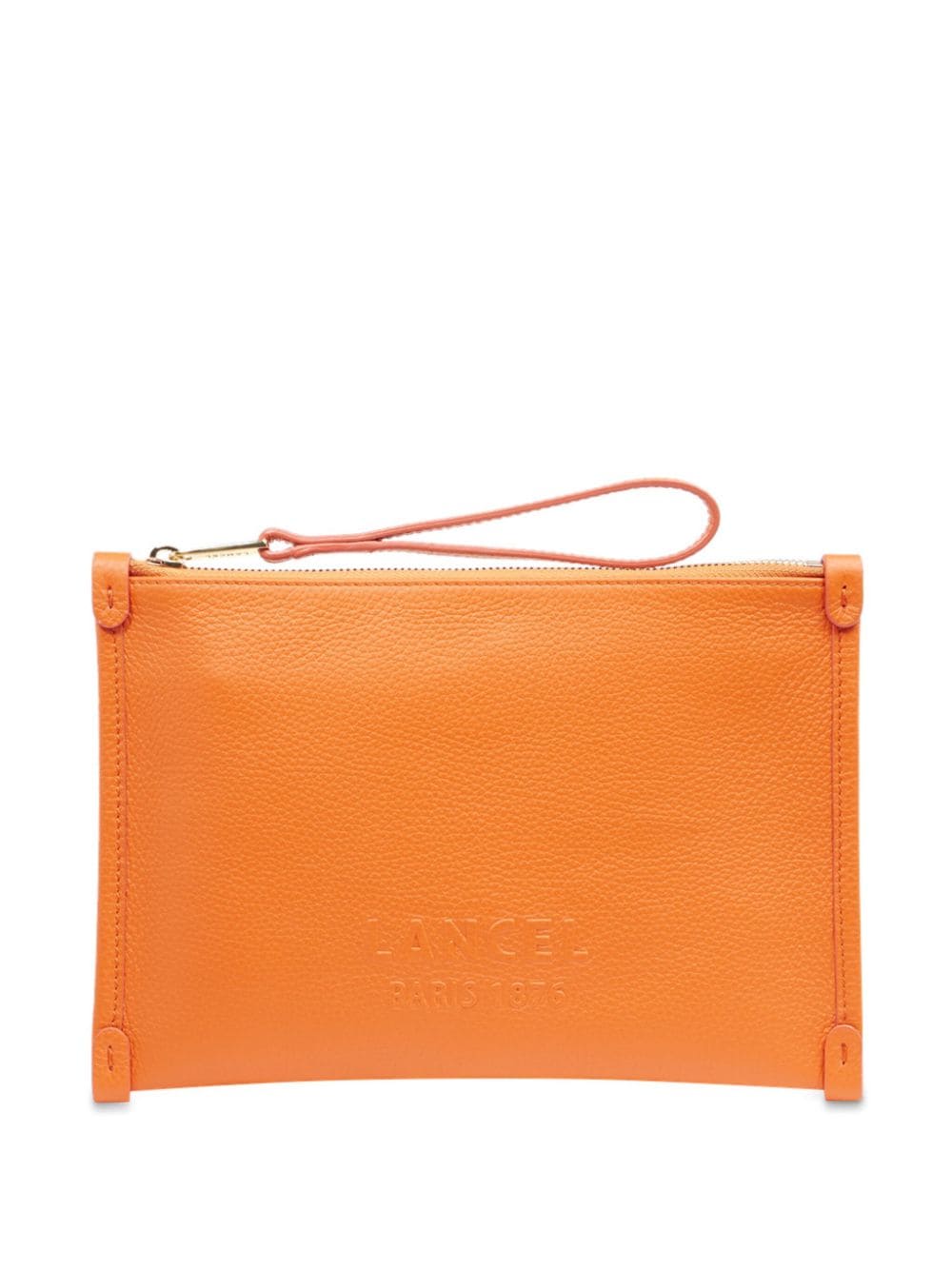 Lancel Jour de Lancel leather clutch bag - Orange von Lancel