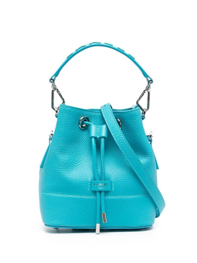 Lancel Ninon logo-patch bucket bag - Blue von Lancel