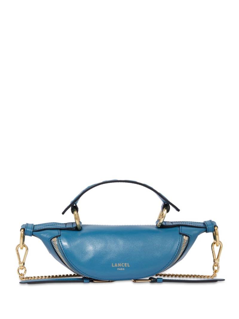 Lancel Origami leather mini crossbody bag - Blue von Lancel