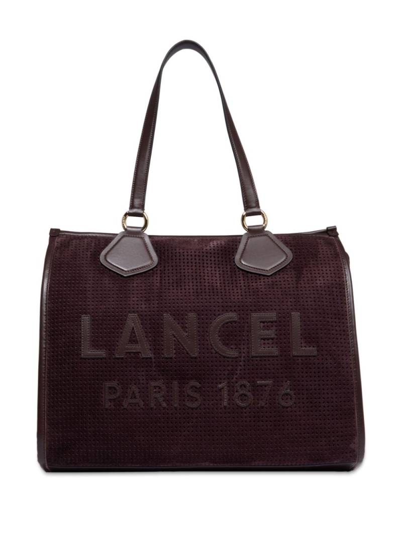 Lancel large logo-patch tote bag - Brown von Lancel