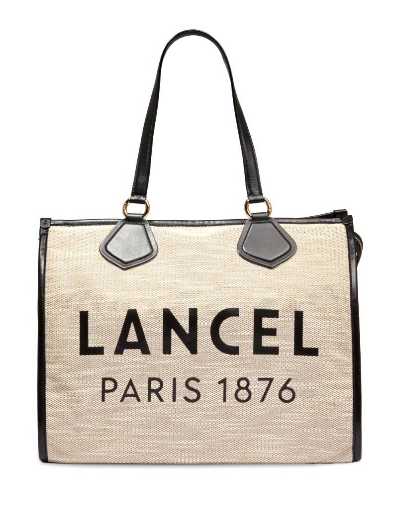 Lancel large logo-print tote bag - Neutrals von Lancel