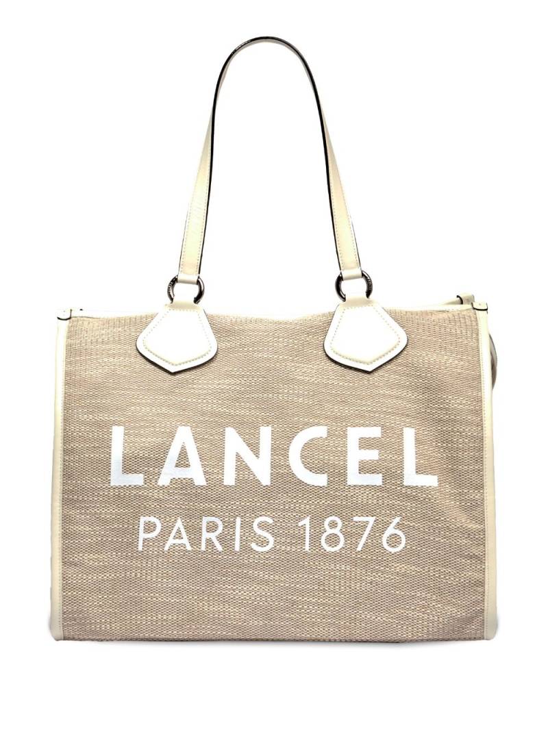 Lancel large logo-print tote bag - Neutrals von Lancel