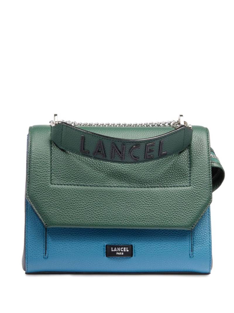 Lancel leather medium flap bag - Blue von Lancel