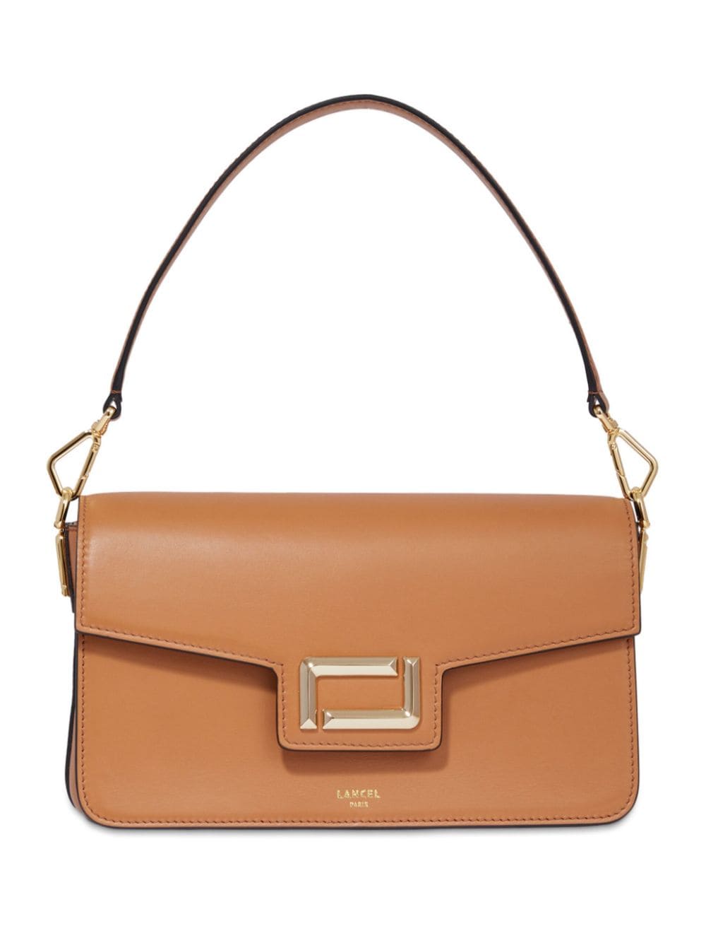 Lancel leather medium flap bag - Brown von Lancel