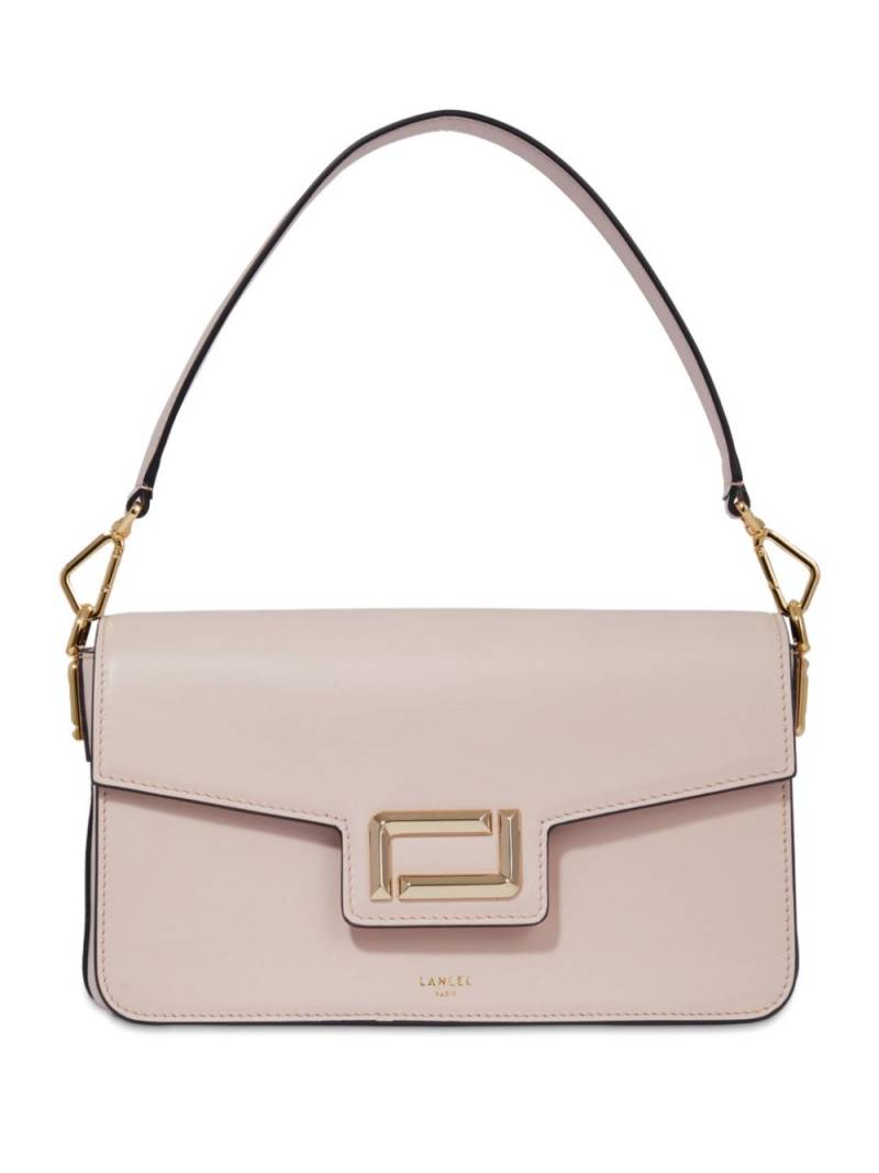 Lancel leather medium flap bag - Neutrals von Lancel