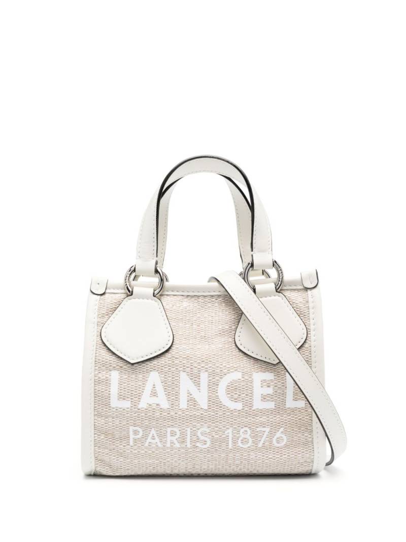 Lancel logo-print leather tote bag - Neutrals von Lancel