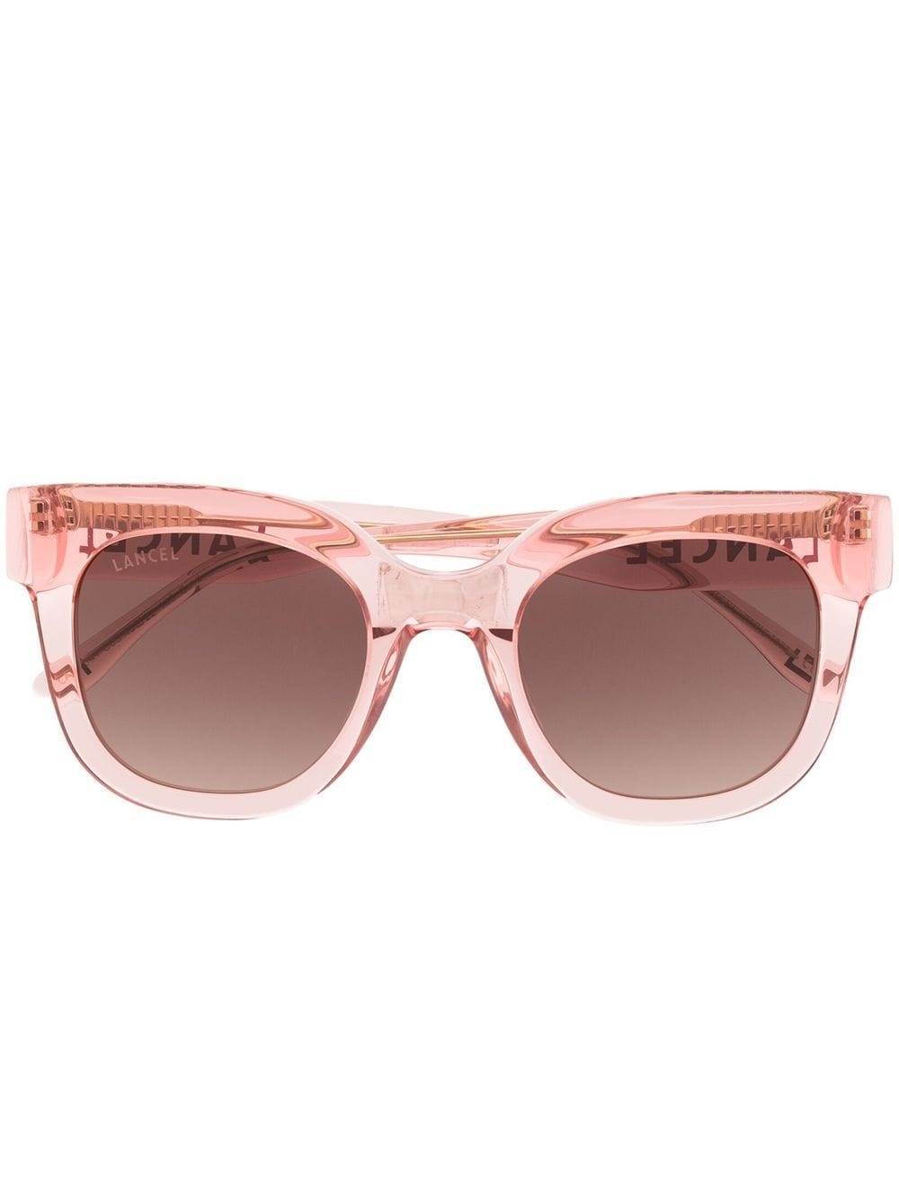 Lancel logo-print tinted sunglasses - Pink