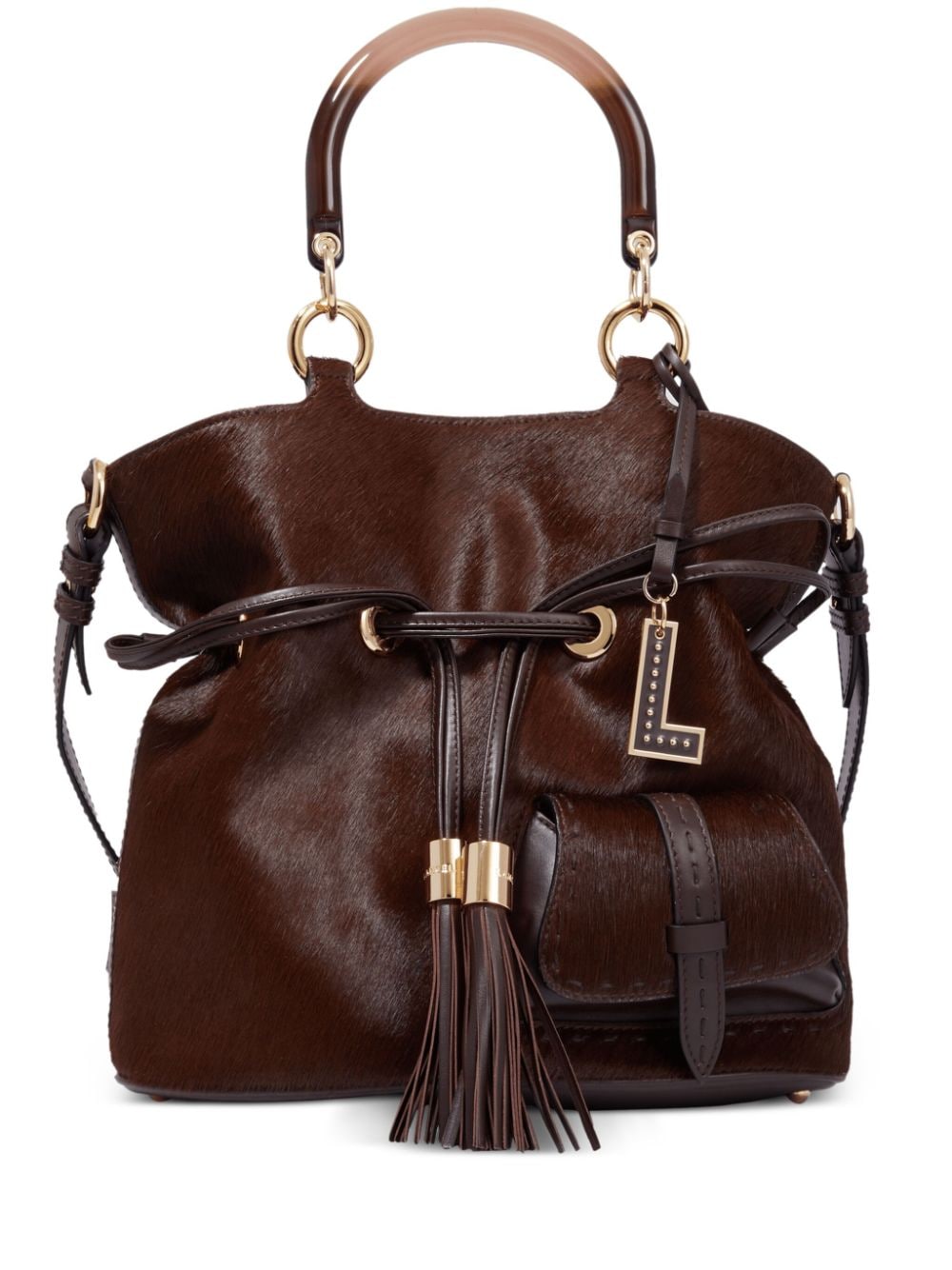 Lancel medium Premier Flirt leather bucket bag - Brown von Lancel