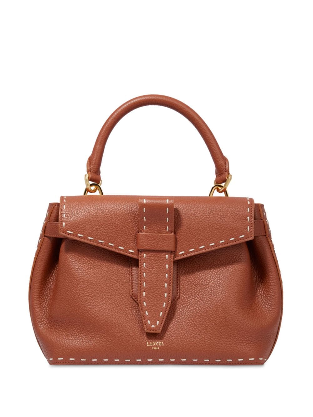 Lancel mini buffalo leather tote bag - Brown von Lancel